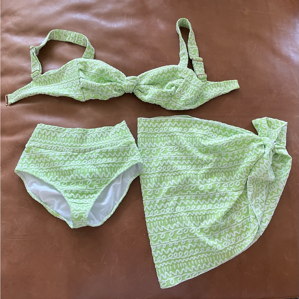 Montce 3 piece swimsuit lime icing